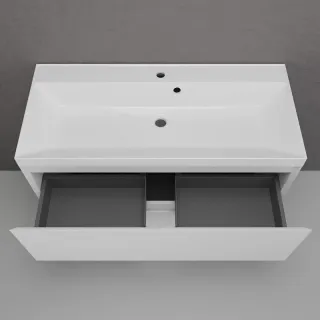 Тумба под раковину напольная Style Line Манхэттен ЛС-00002368 100 см белый матовый